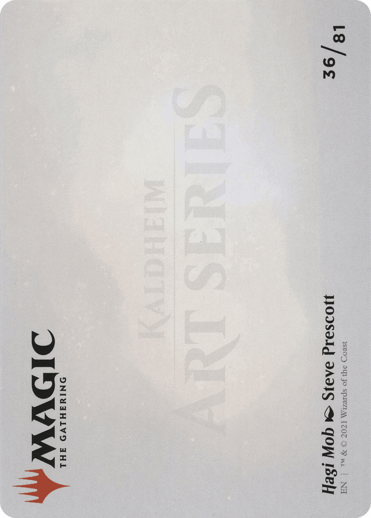 Hagi Mob // Hagi Mob (AKHM-036) - Kaldheim Art Series (Borderless) Foil