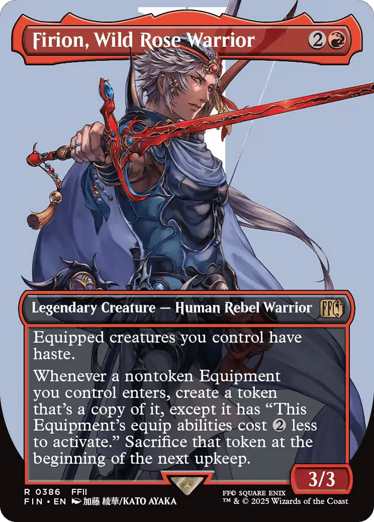 Firion, Wild Rose Warrior (Borderless) (386) [FINAL FANTASY]  Foil