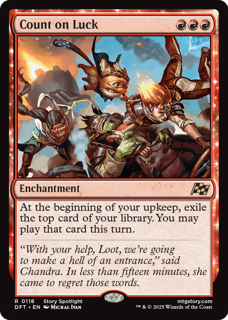 Count on Luck |  Foil (118) [Aetherdrift]