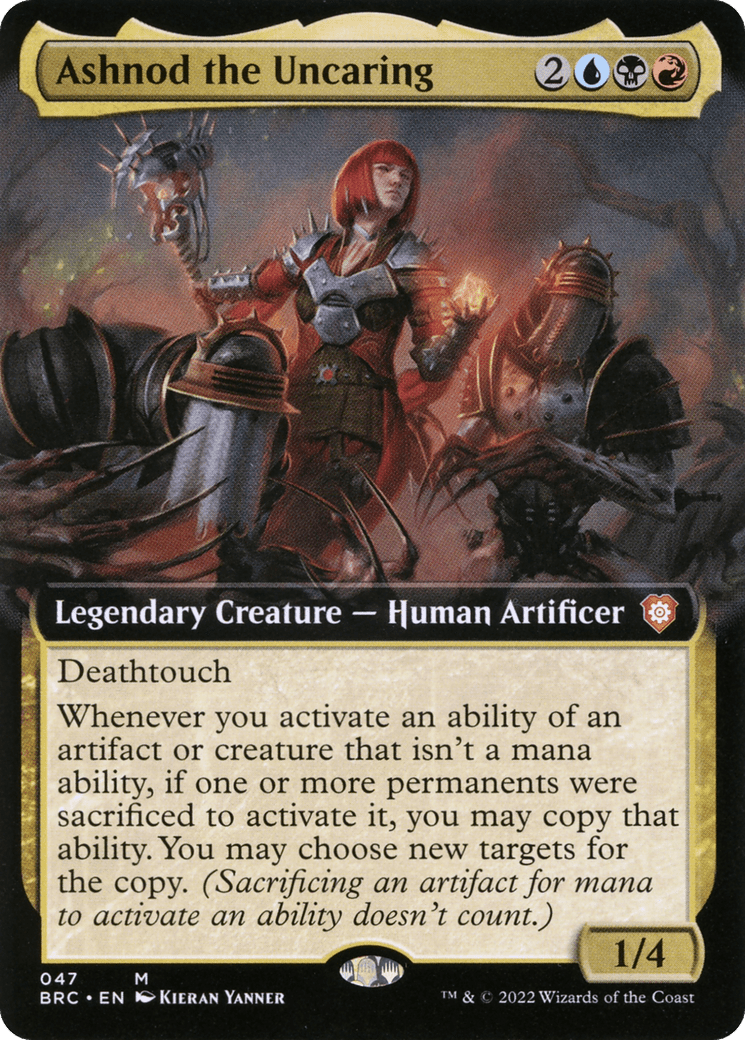 Ashnod the Uncaring (Extended Art) [The Brothers' War Commander] Foil