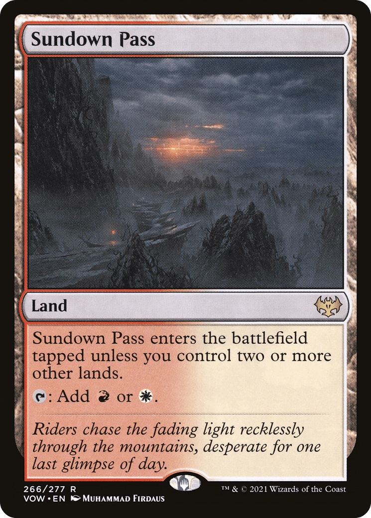 Sundown Pass [Innistrad: Crimson Vow] Foil