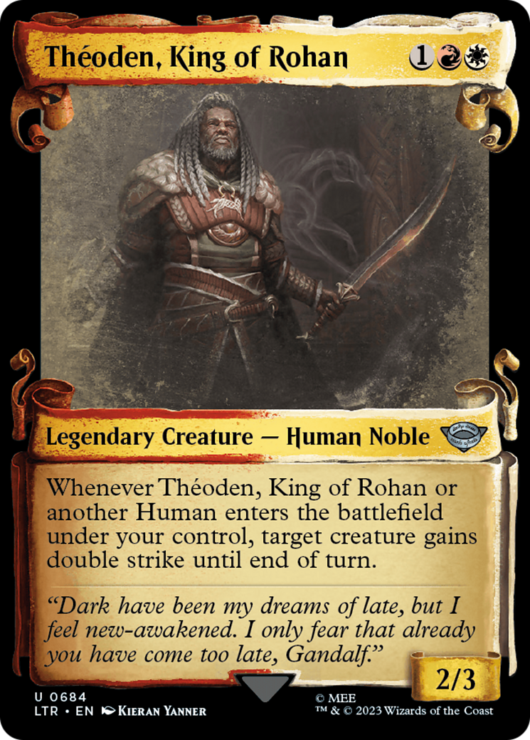Theoden, King of Rohan [The Lord of the Rings: Tales of Middle-Earth Showcase Scrolls] Foil