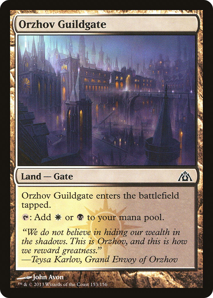 Orzhov Guildgate [Dragon's Maze] Foil