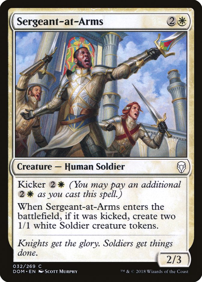 Sergeant-at-Arms 32/269 (Dominaria)  - Foil