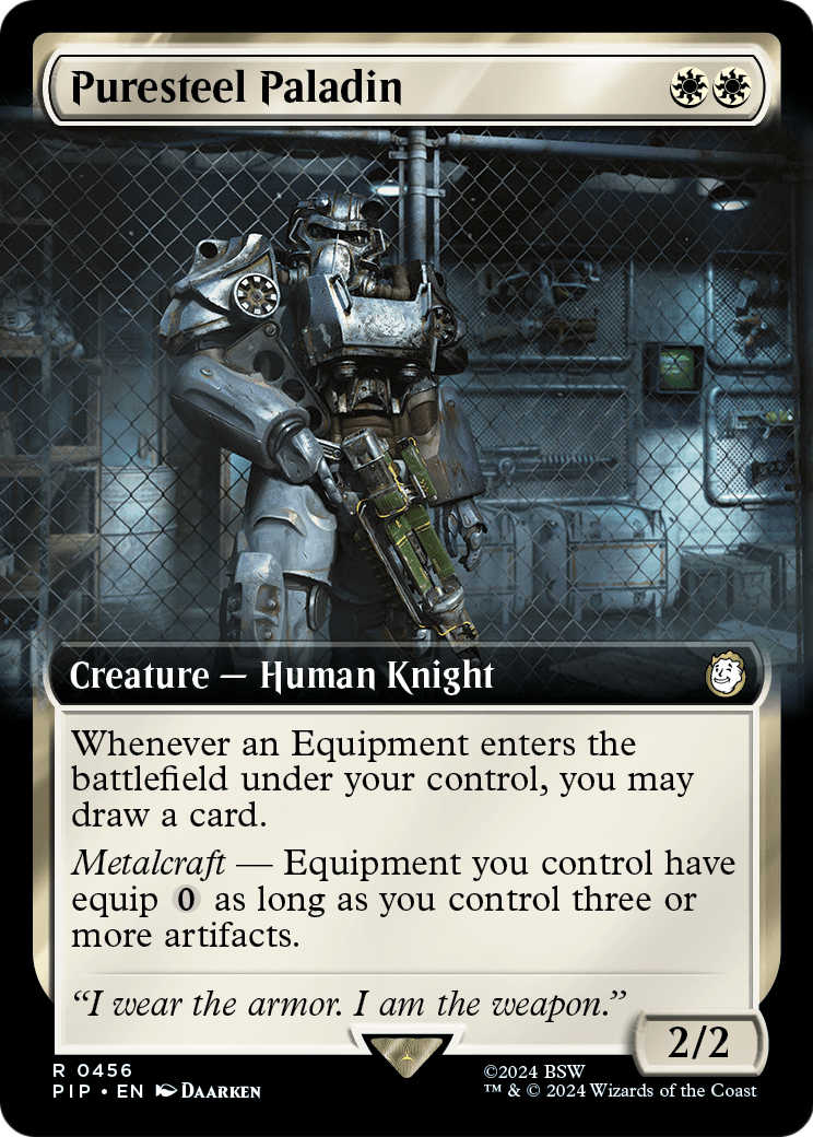 Puresteel Paladin (Extended Art) [Fallout] Foil