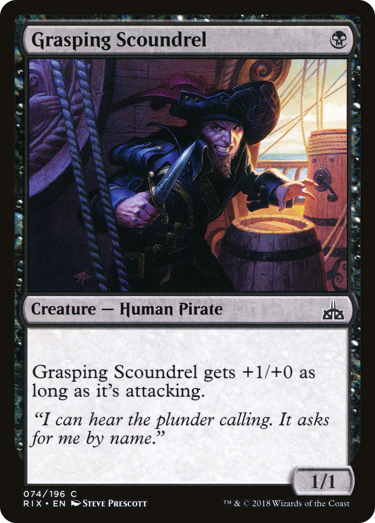 Grasping Scoundrel [Rivals of Ixalan] Foil