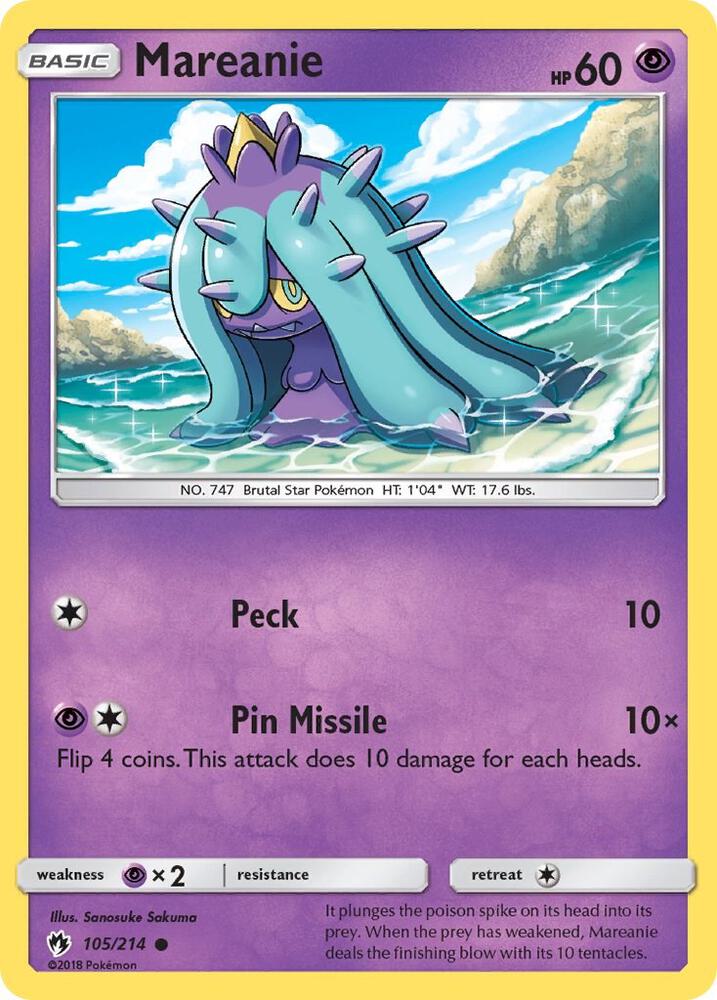 Mareanie 105/214 (SM - Lost Thunder) 