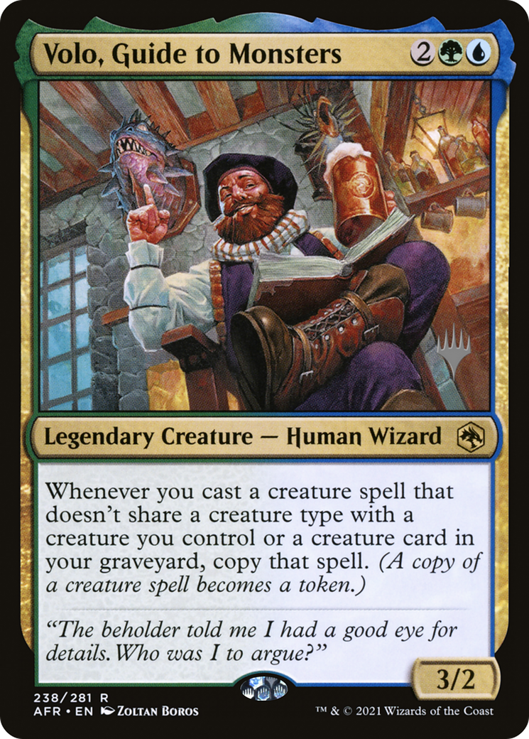 Volo, Guide to Monsters (Promo Pack) [Dungeons & Dragons: Adventures in the Forgotten Realms Promos] Foil