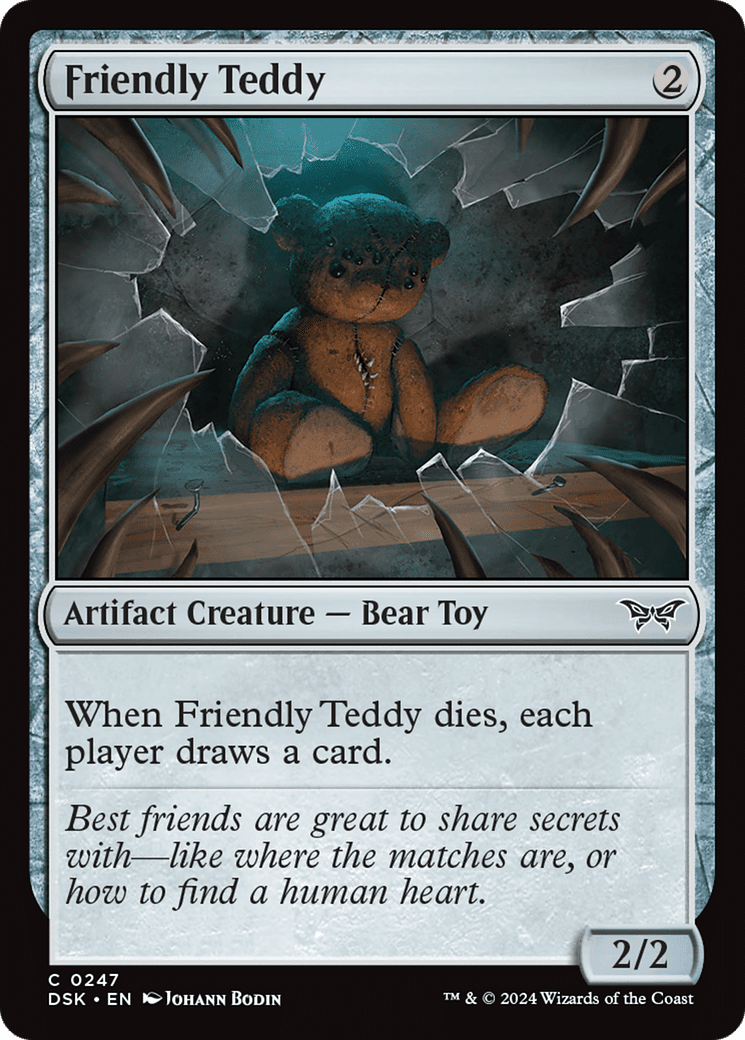 Friendly Teddy [Duskmourn: House of Horror] Foil