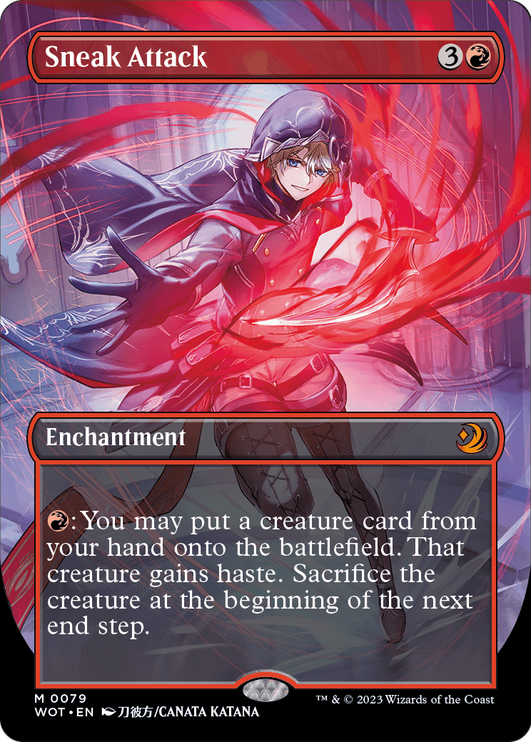 Sneak Attack (Anime Borderless) [Wilds of Eldraine: Enchanting Tales] Foil
