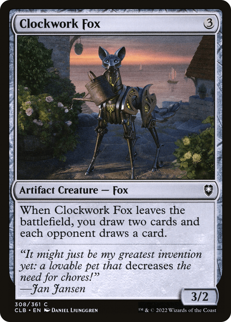 Clockwork Fox [Commander Legends: Battle for Baldur's Gate] Foil