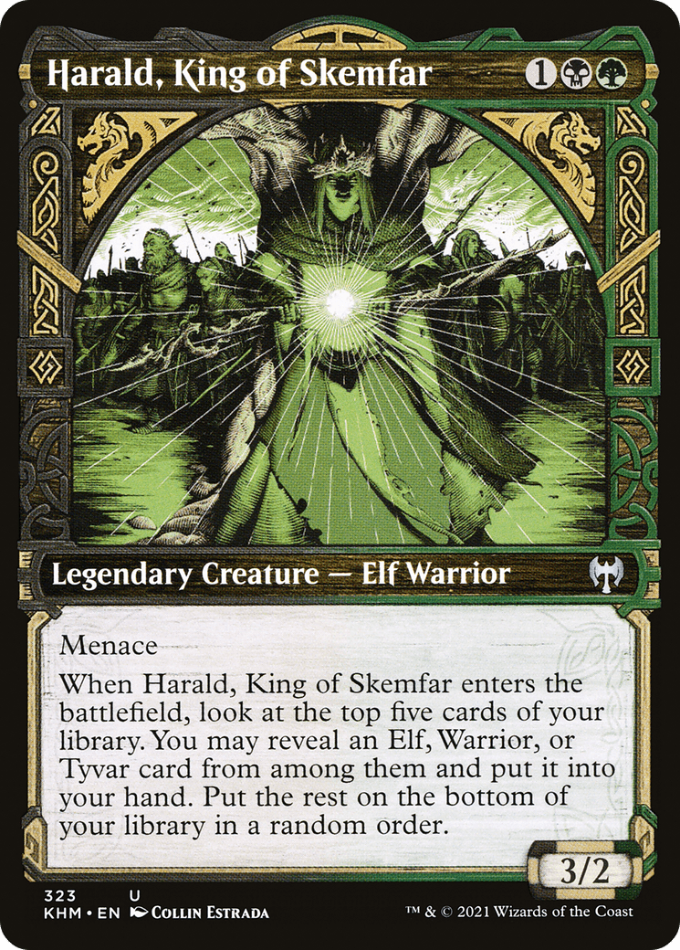 Harald, King of Skemfar (Showcase) [Kaldheim] Foil