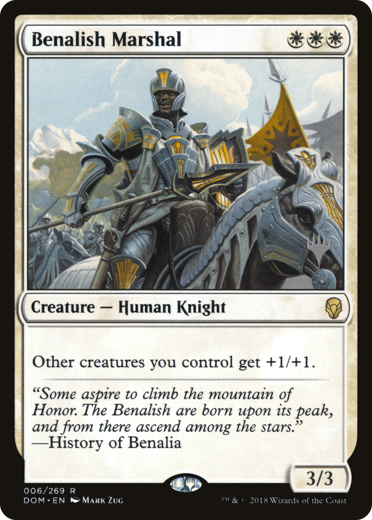 Benalish Marshal (Promo Pack) [Dominaria Promos] Foil