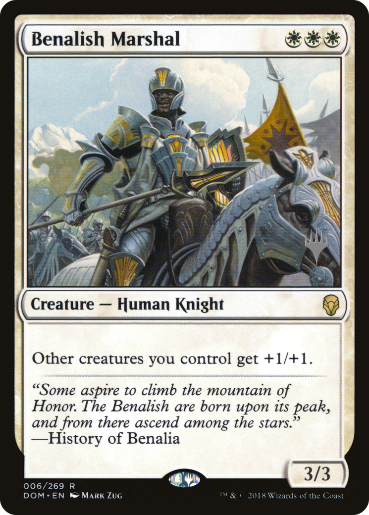 Benalish Marshal (Promo Pack) [Dominaria Promos] Foil