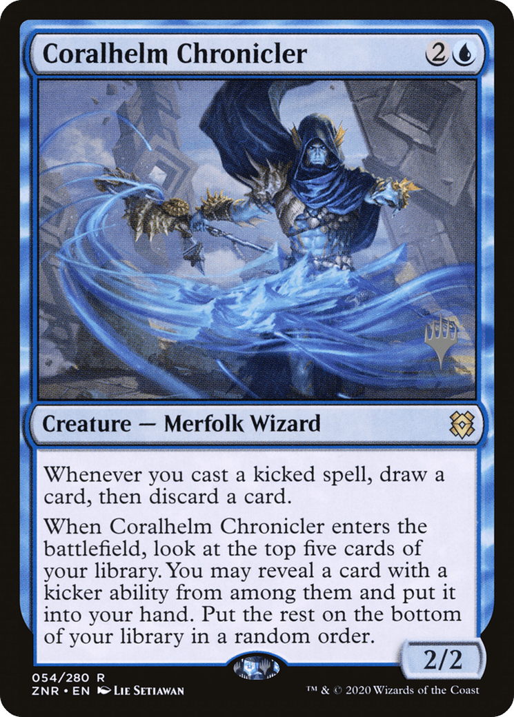 Coralhelm Chronicler (Promo Pack) [Zendikar Rising Promos] Foil