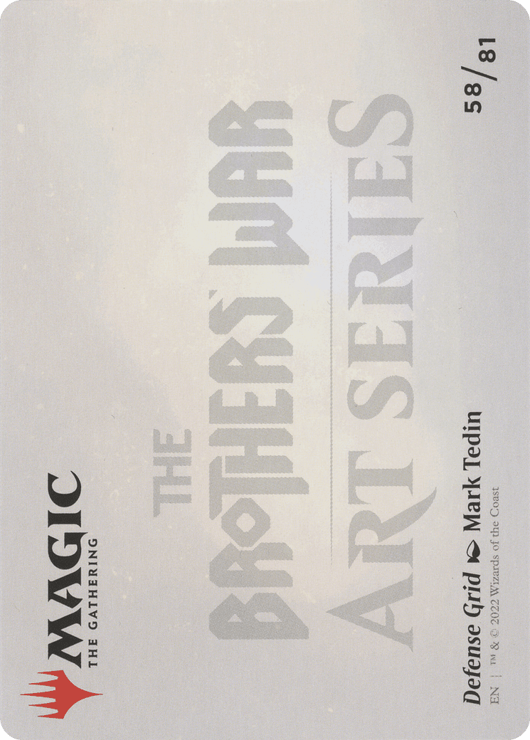 Defense Grid // Defense Grid (ABRO-058) - The Brothers' War Art Series (Borderless) Foil