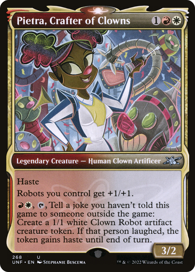 Pietra, Crafter of Clowns (Showcase) [Unfinity] Foil