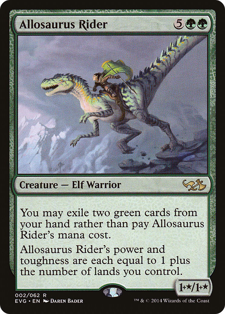 Allosaurus Rider (EVG-002) - Duel Decks Anthology: Elves vs. Goblins