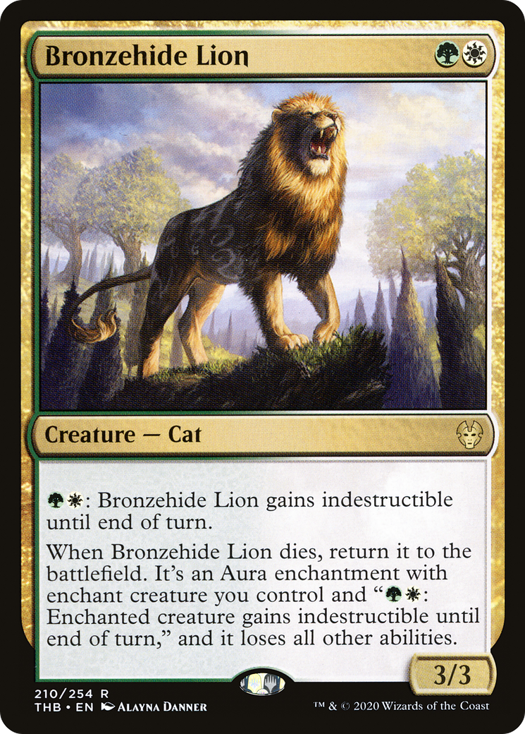 Bronzehide Lion [Theros Beyond Death] Foil