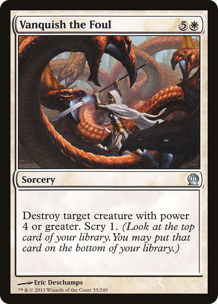 Vanquish the Foul [Theros] Foil