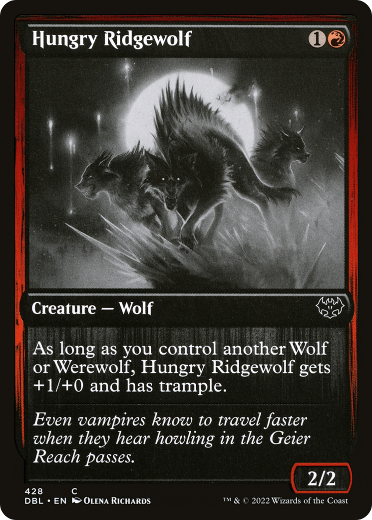 Hungry Ridgewolf [Innistrad: Double Feature] Foil