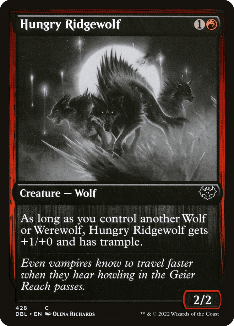 Hungry Ridgewolf [Innistrad: Double Feature] Foil