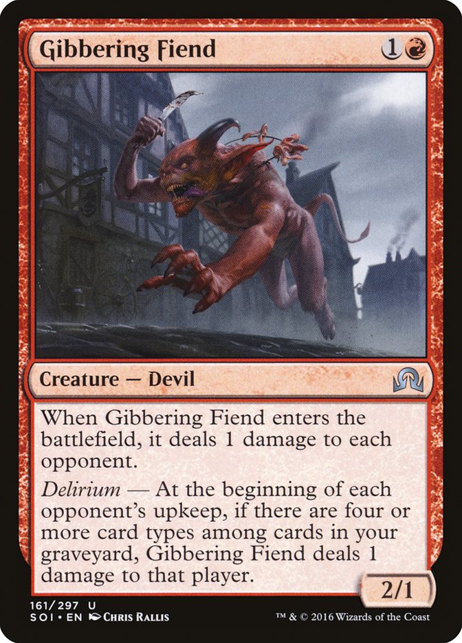 Gibbering Fiend 161/297 (Shadows over Innistrad) 