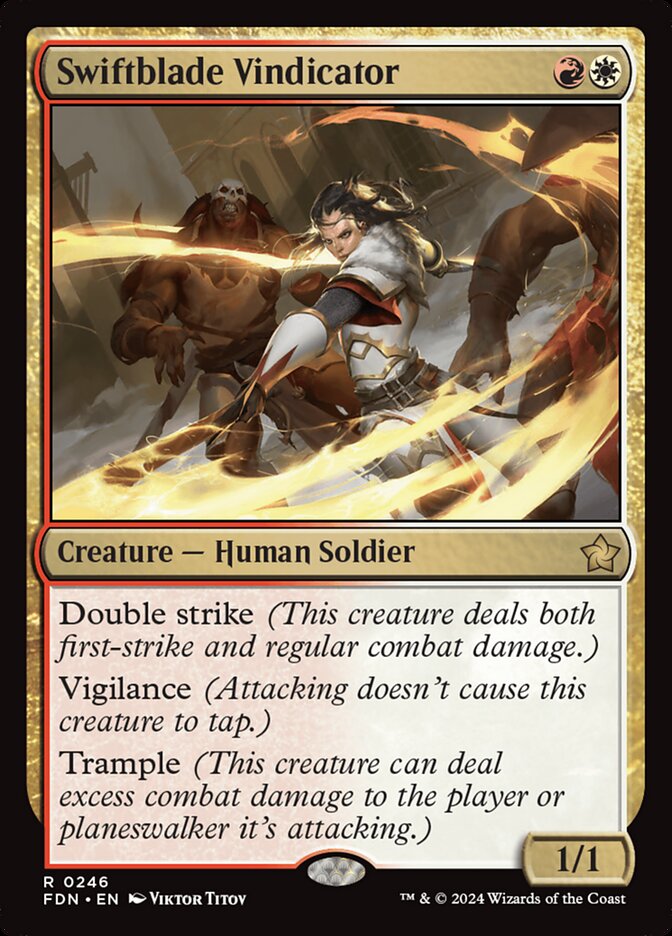 Swiftblade Vindicator 246/291 (Foundations)  - Foil