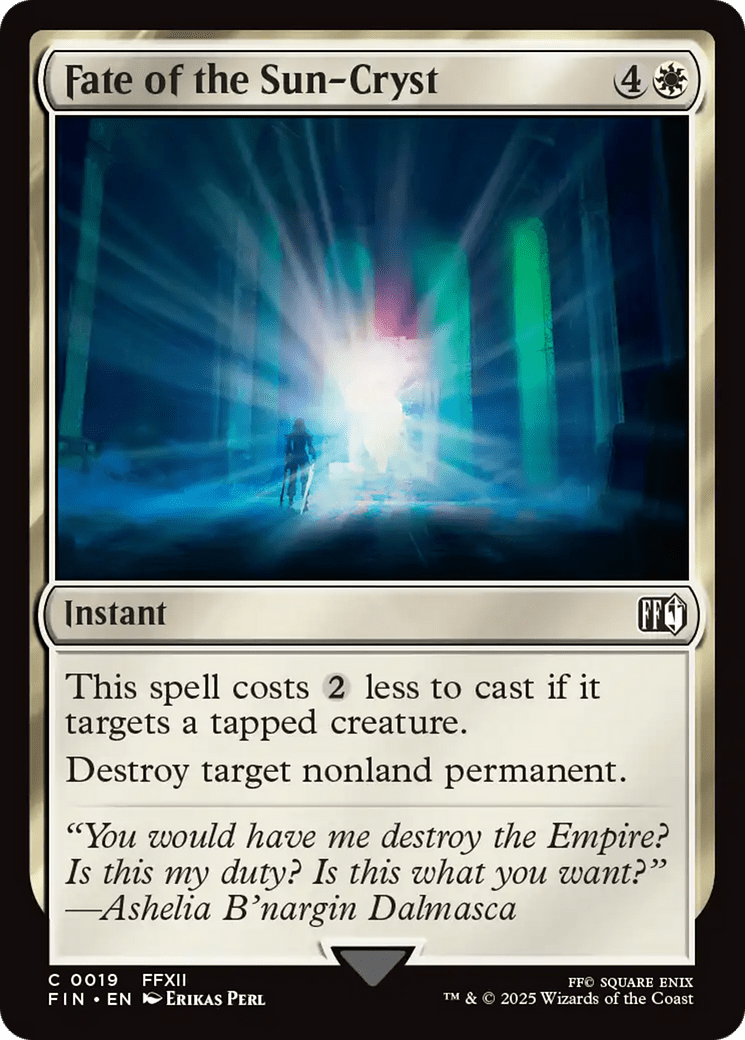 Fate of the Sun-Cryst (019) [FINAL FANTASY]  Foil