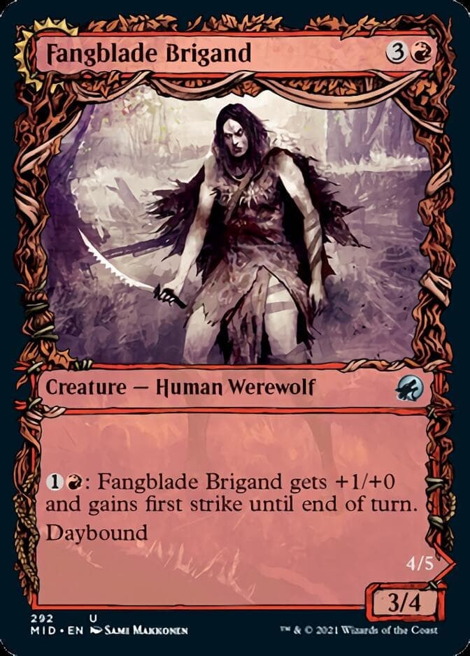 Fangblade Brigand // Fangblade Eviscerator (Showcase Equinox) [Innistrad: Midnight Hunt] Foil