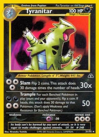 Tyranitar 031/75 - Neo Discovery 1st Edition