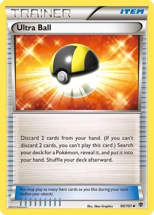 Ultra Ball 090  - Reverse Holofoil Plasma Blast - Uncommon