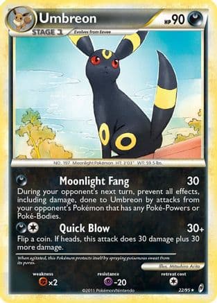 Umbreon (22/95) [HeartGold & SoulSilver: Call of Legends] Reverse Holofoil