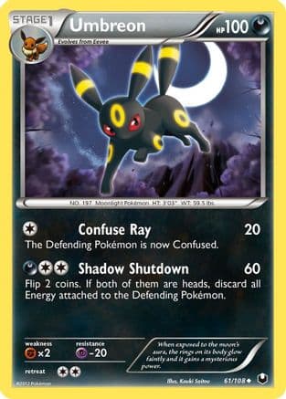 Umbreon (61/108) [Black & White: Dark Explorers] Reverse Holofoil