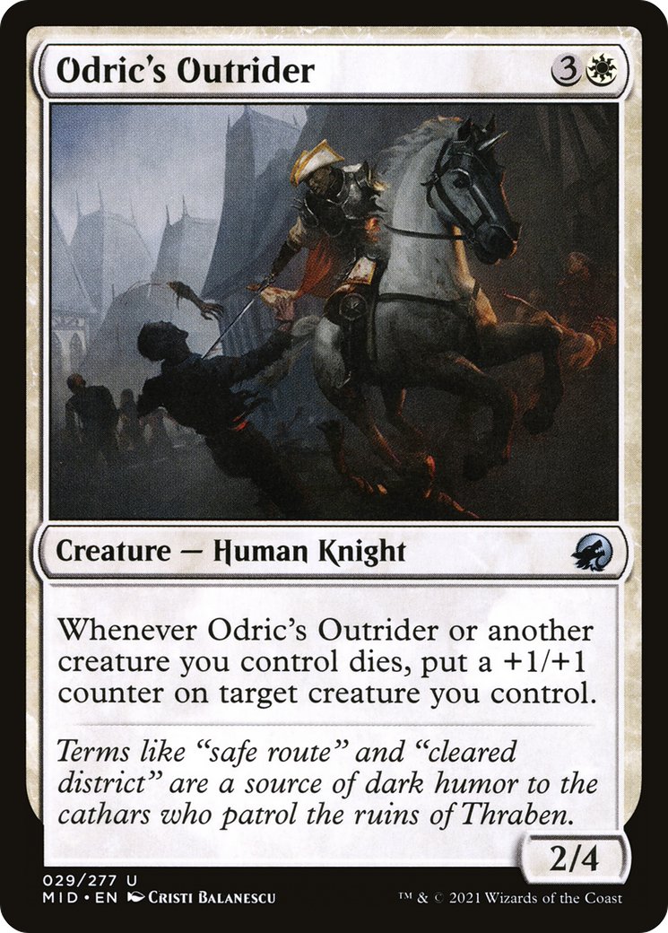 Odric's Outrider [Innistrad: Midnight Hunt] Foil