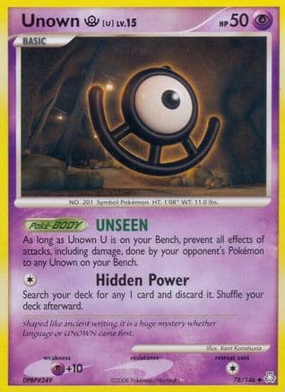 Unown (U) 78/146 - Legends Awakened Reverse Holofoil