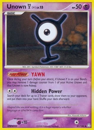 Unown (Y) 81/146 - Legends Awakened Reverse Holofoil