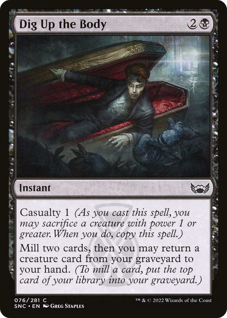 Dig Up the Body [Streets of New Capenna] Foil