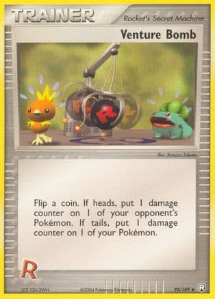 Venture Bomb 093/109 - Team Rocket Returns Reverse Holofoil