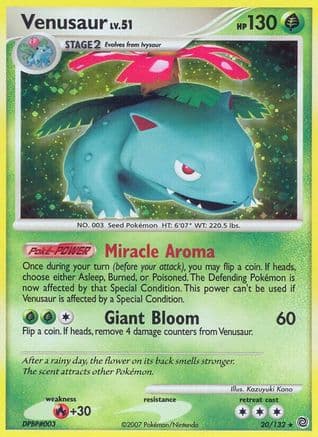 Venusaur (20/132) [Diamond & Pearl: Secret Wonders] Reverse Holofoil