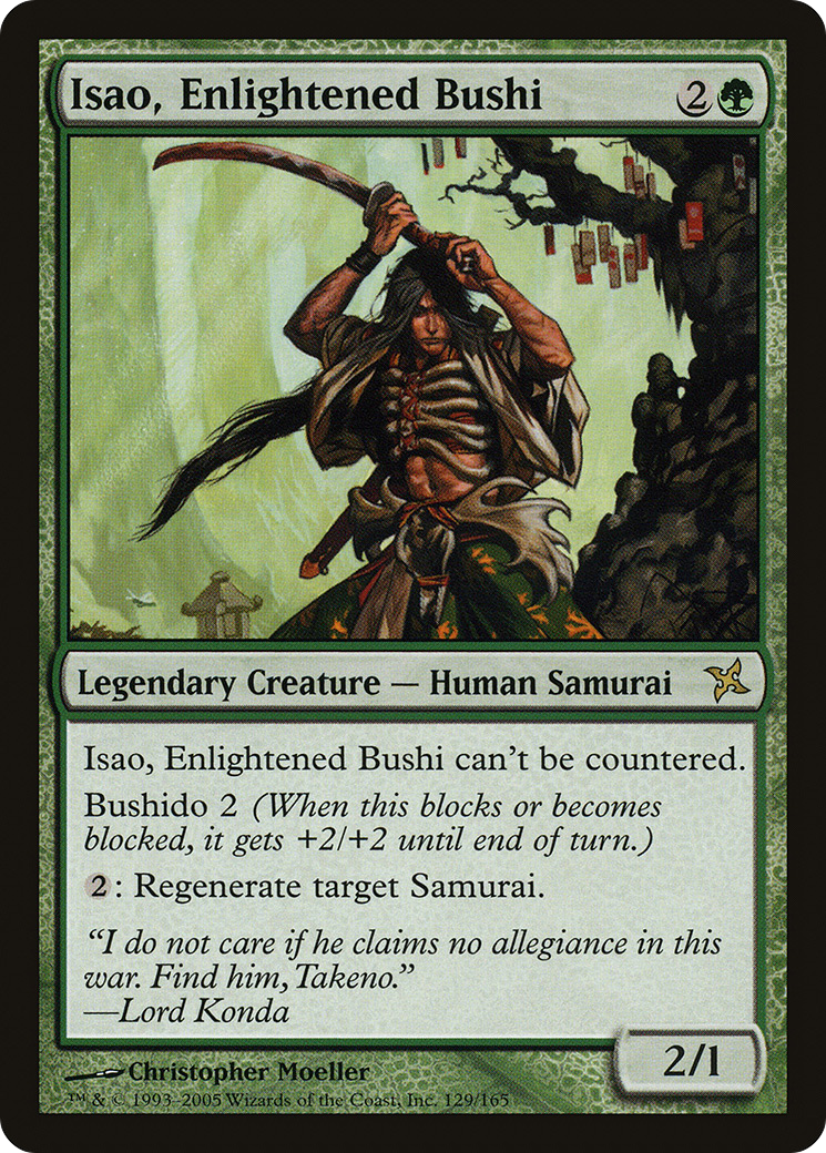 Isao, Enlightened Bushi [Betrayers of Kamigawa] Foil