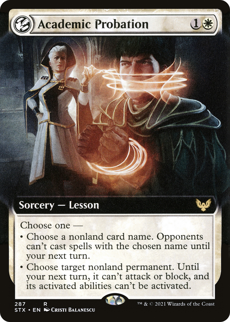 Academic Probation (Extended Art) [Strixhaven: School of Mages] Foil