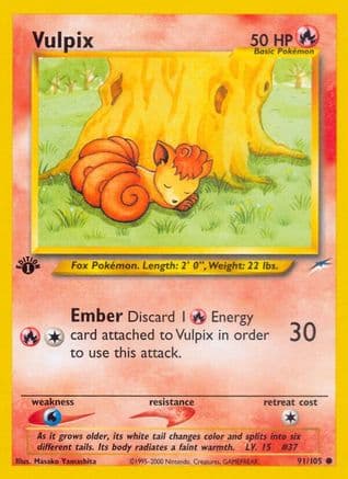 Vulpix 091/105 - Neo Destiny 1st Edition