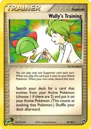 Wally's Training 089/100 - Sandstorm Reverse Holofoil
