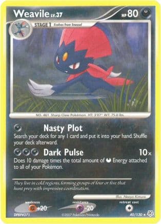 Weavile 40/130 - Diamond and Pearl Reverse Holofoil