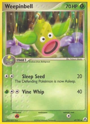 Weepinbell  - Reverse Holofoil Legend Maker - Uncommon