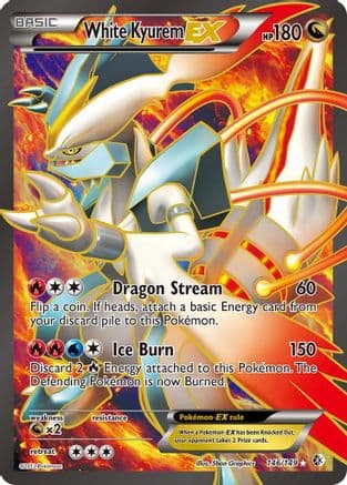 White Kyurem EX ( Full Art) 146/149 - Boundaries Crossed Holofoil