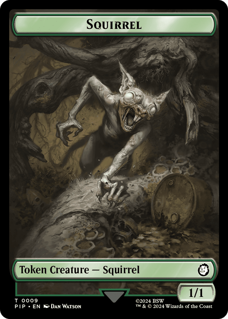Food (013) // Squirrel Double-Sided Token [Fallout Tokens] Foil
