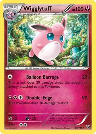 Wigglytuff 90/146 - XY Base Set Reverse Holofoil