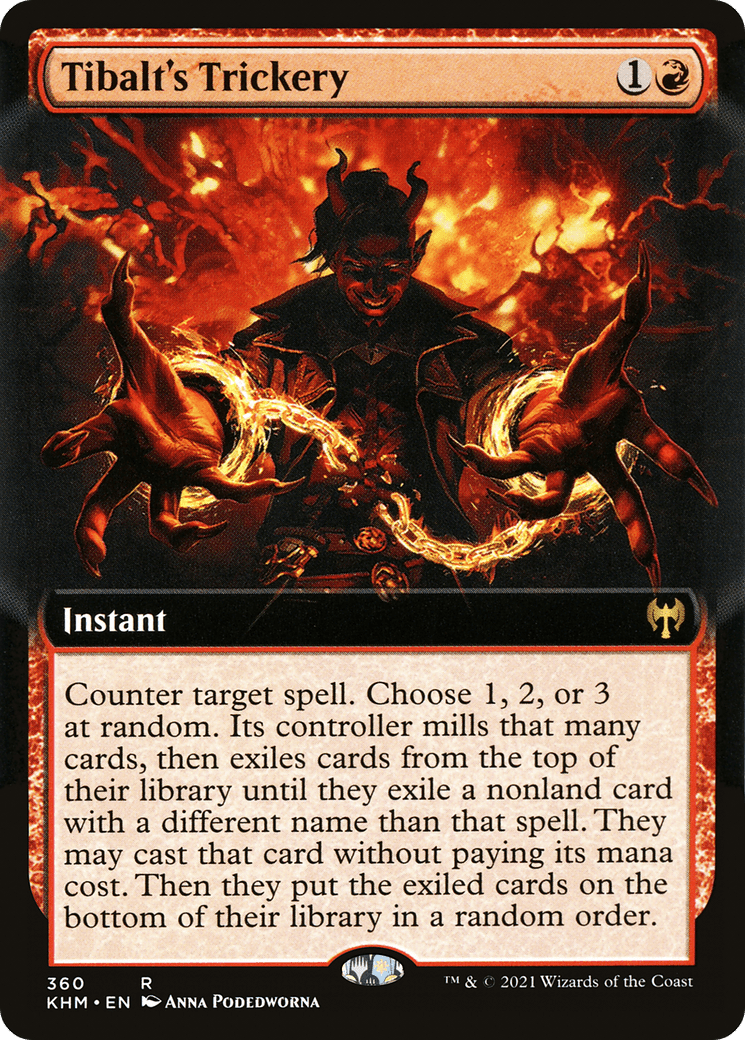 Tibalt's Trickery (Extended Art) [Kaldheim] Foil